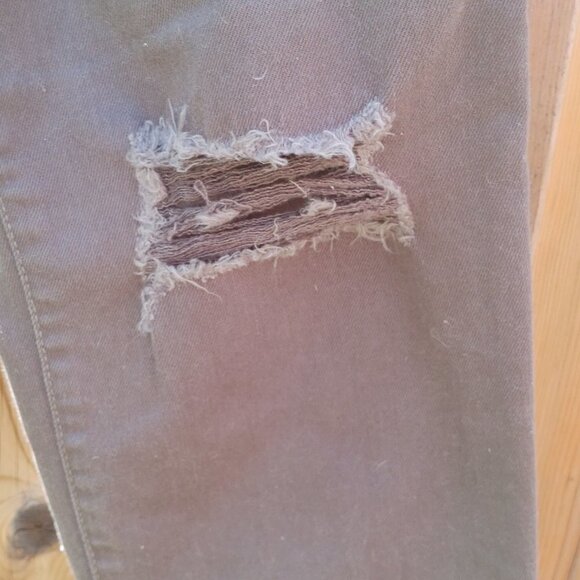 GAP Girlfriend Green Denim Distressed Jeans Women's size 30 - Picture 5 of 8